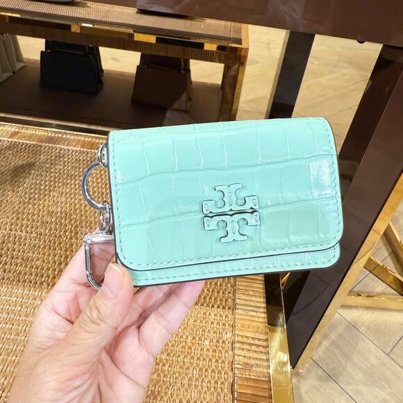Tory Burch Thea Flap Card Case 171689 In Northern Lights - Picture 1 of 7